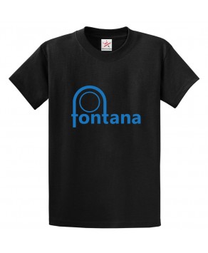 Fontana Records Classic Unisex Kids and Adults T-Shirt for Music Lovers